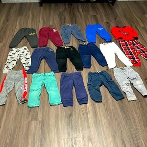 16 piece 3T pants sweats jogger bundle